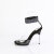Fabulicious CHIC-42 Sandaletten Kunstleder Clear Strass Schwarz EU-35 / US-5