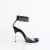 Fabulicious CHIC-42 Sandaletten Kunstleder Clear Strass Schwarz EU-35 / US-5