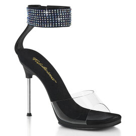 Fabulicious CHIC-42 Sandaletten Kunstleder Clear Strass...