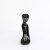 Fabulicious CHIC-42 Sandaletten Kunstleder Clear Strass Schwarz EU-39 / US-9