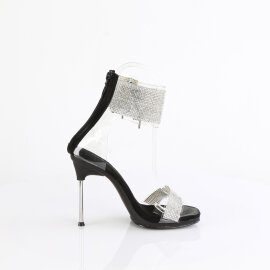 Fabulicious CHIC-47 Sandaletten Clear Schwarz EU-35 / US-5