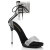 Fabulicious CHIC-47 Sandaletten Clear Schwarz EU-35 / US-5