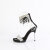 Fabulicious CHIC-47 Sandaletten Clear Schwarz EU-35 / US-5