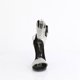 Fabulicious CHIC-47 Sandaletten Clear Schwarz EU-36 / US-6