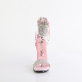 Fabulicious CHIC-47 Sandaletten Clear Silber Baby Pink...