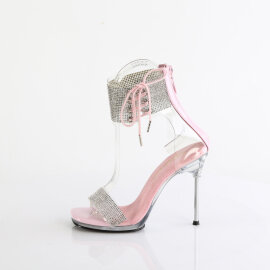 Fabulicious CHIC-47 Sandaletten Clear Silber Baby Pink EU-39 / US-9