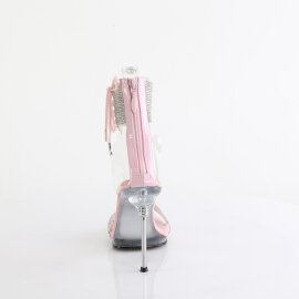 Fabulicious CHIC-47 Sandaletten Clear Silber Baby Pink EU-39 / US-9