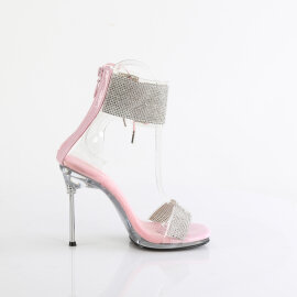 Fabulicious CHIC-47 Sandaletten Clear Silber Baby Pink EU-39 / US-9