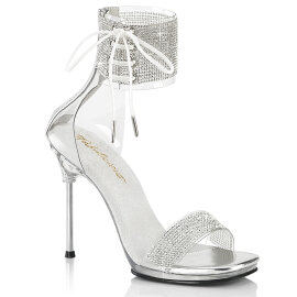 Fabulicious CHIC-47 Sandaletten Clear Silber EU-41 / US-11