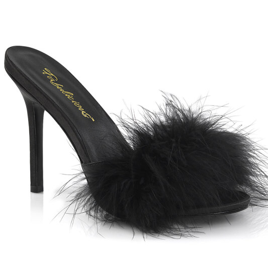 Fabulicious CLASSIQUE-01F Pantoletten Kunstleder Schwarz EU-35 / US-5
