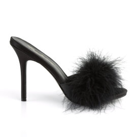 Fabulicious CLASSIQUE-01F Pantoletten Kunstleder Schwarz EU-35 / US-5