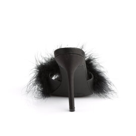 Fabulicious CLASSIQUE-01F Pantoletten Kunstleder Schwarz EU-37 / US-7