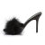 Fabulicious CLASSIQUE-01F Pantoletten Kunstleder Schwarz EU-37 / US-7