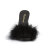 Fabulicious CLASSIQUE-01F Pantoletten Kunstleder Schwarz EU-40 / US-10