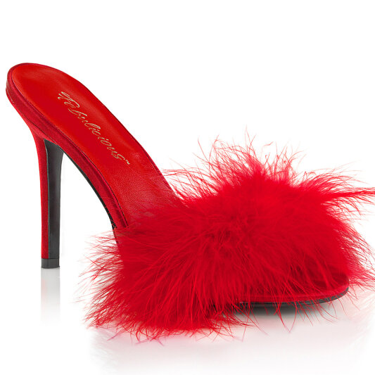 Fabulicious CLASSIQUE-01F Pantoletten Kunstleder Rot EU-42 / US-12