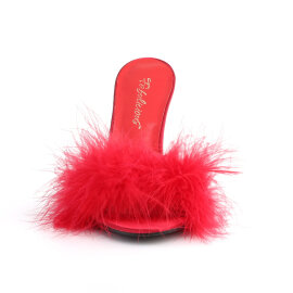 Fabulicious CLASSIQUE-01F Pantoletten Kunstleder Rot EU-42 / US-12