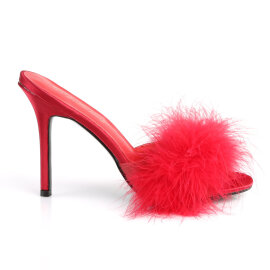 Fabulicious CLASSIQUE-01F Pantoletten Kunstleder Rot EU-42 / US-12