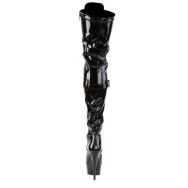 Pleaser Overknee Stiefel DELIGHT-3028 Schwarz EU-35 / US-5
