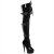 Pleaser Overknee Stiefel DELIGHT-3028 Schwarz EU-35 / US-5