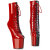 Pleaser CRAZE-1040TT Plateau Kniestiefel Lack Schwarz Rot EU-38 / US-8