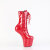 Pleaser CRAZE-1040TT Plateau Kniestiefel Lack Schwarz Rot EU-38 / US-8