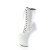 Pleaser CRAZE-1040TT Plateau Kniestiefel Lack Braun Weiß EU-37 / US-7