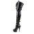 Pleaser Overknee Stiefel DELIGHT-3028 Schwarz EU-38 / US-8