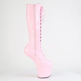 Pleaser CRAZE-2023 Plateau Kniestiefel Lack Pink EU-38 / US-8