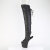 Pleaser CRAZE-3019 Plateau Overknee Stiefel Kunstleder Schwarz EU-40 / US-10