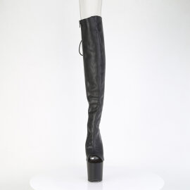 Pleaser CRAZE-3019 Plateau Overknee Stiefel Kunstleder...