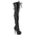 Pleaser Overknee Stiefel DELIGHT-3028 Schwarz EU-37 / US-7