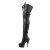 Pleaser Overknee Stiefel DELIGHT-3028 Schwarz EU-37 / US-7