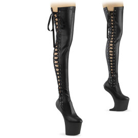 Pleaser CRAZE-3050 Plateau Overknee Stiefel Kunstleder...