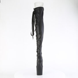 Pleaser CRAZE-3050 Plateau Overknee Stiefel Kunstleder Schwarz EU-38 / US-8