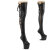 Pleaser CRAZE-3050 Plateau Overknee Stiefel Kunstleder Schwarz EU-39 / US-9
