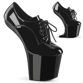 Pleaser CRAZE-860 Plateau Stiefeletten Lack Schwarz EU-37...