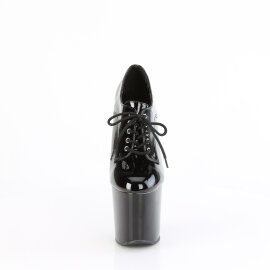 Pleaser CRAZE-860 Plateau Stiefeletten Lack Schwarz EU-38...