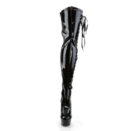 Pleaser Overknee Stiefel DELIGHT-3050 Schwarz EU-35 / US-5