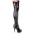 Pleaser Overknee Stiefel DELIGHT-3050 Schwarz EU-35 / US-5