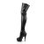 Pleaser Overknee Stiefel DELIGHT-3050 Schwarz EU-42 / US-12