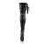 Pleaser Overknee Stiefel DELIGHT-3050 Schwarz EU-42 / US-12