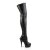 Pleaser Overknee Stiefel DELIGHT-3050 Schwarz EU-42 / US-12