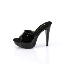 Fabulicious COCKTAIL-501 Plateau Pantoletten Schwarz EU-38 / US-8