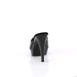 Fabulicious COCKTAIL-501 Plateau Pantoletten Schwarz EU-43 / US-13