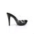 Fabulicious COCKTAIL-501 Plateau Pantoletten Clear Schwarz EU-39 / US-9