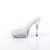 Fabulicious COCKTAIL-501 Plateau Pantoletten Clear EU-44 / US-14