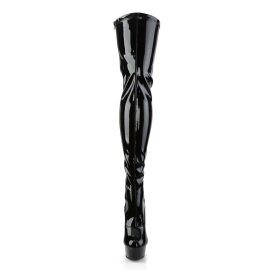 Pleaser Overknee Stiefel DELIGHT-3063 Schwarz EU-35 / US-5