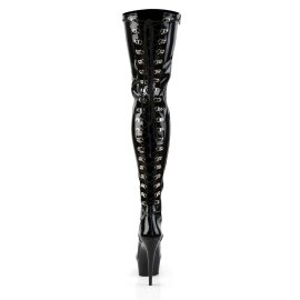Pleaser Overknee Stiefel DELIGHT-3063 Schwarz EU-35 / US-5