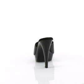Fabulicious COCKTAIL-501L Plateau Pantoletten Leder Schwarz EU-42 / US-12