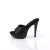 Fabulicious COCKTAIL-501L Plateau Pantoletten Leder Schwarz EU-43 / US-13
